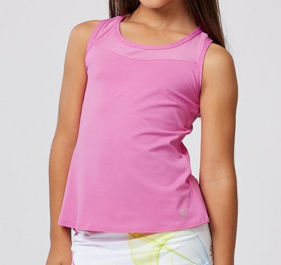 KIDS Sofibella Tops Girls | Girls Racerback Spectrum