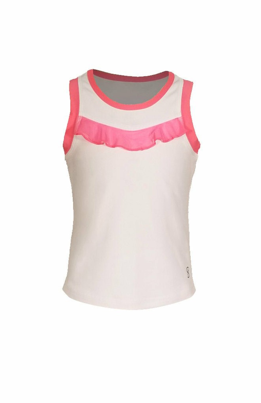 KIDS Sofibella Tops Girls | Ruffle Tank Girls Electric