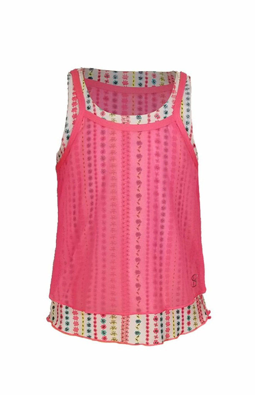 KIDS Sofibella Tops Girls | Overlay Tank Girls